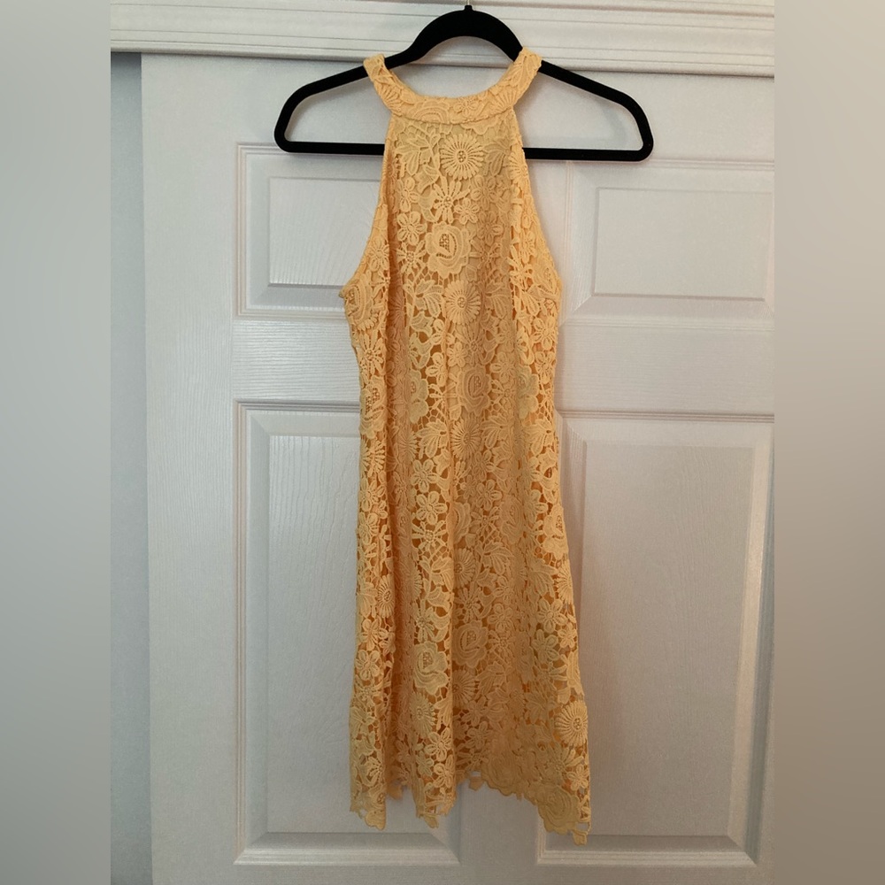 Lulus Yellow mini dress!